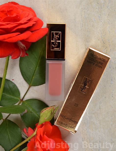 ysl matte lip stain 5 vs 23|ysl tattoo couture lip stain reviews.